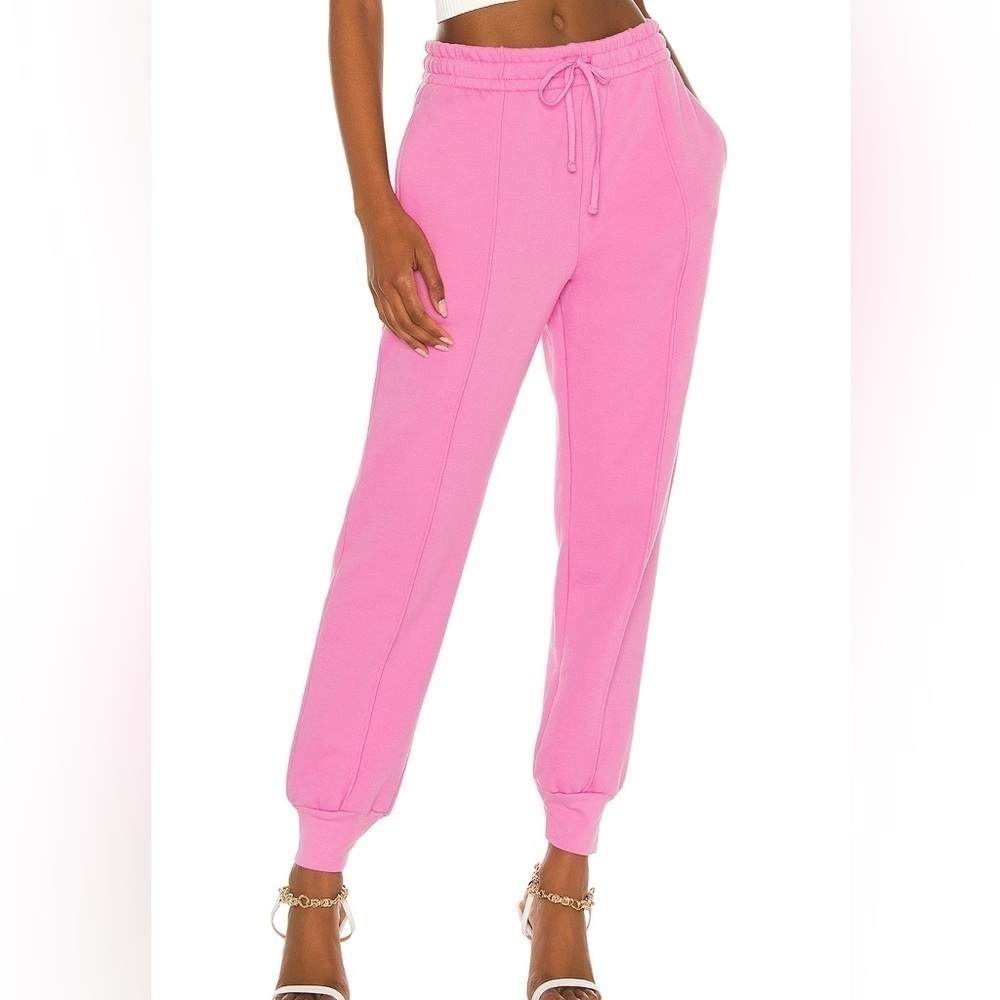 Jonathan Simkhai Niya Organic Terry Drawstring Track Pants in Orchid